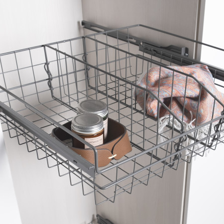 ROLLER SLIDE BASKET ANTHRACITE 537x500x140 (cabinet 566-570) LM 614