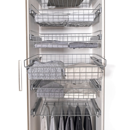 ROLLER SLIDE BASKET ANTHRACITE 337x500x140 (cabinet 366-370) LM 610