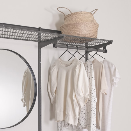 CLOTHES RAIL ANTHRACITE 25x450 MM LM 340