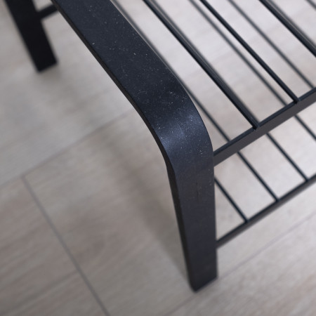 Shoe rack Wood black 670 mm LM 391