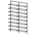 WALL RAIL SYSTEM ANTHRACITE M1200 16 SHELVES LM 840