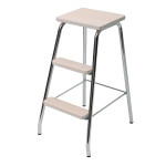 STEP STOOL CHROME/TRANSLUCENT WHITE LM 183