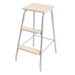 STEP STOOL SILVER/TRANSLUCENT WHI LM 184