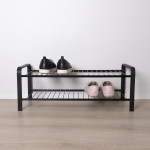 SHOE RACK BLACK 670 MM LM 391