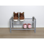 SHOE RACK WOOD SILVER 470 MM LM 390