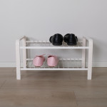 SHOE RACK WOOD WHITE 470 MM LM 390