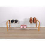 SHOE RACK WOOD WHITE/WOOD 870 MM LM 392