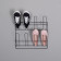 WALL-MOUNTED SHOE RACK BLACK LM 322/2