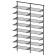 WALL RAIL SYSTEM ANTHRACITE M1200 16 SHELVES LM 840