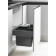 LUX-SORTING FRAME ANTHRACITE + 2 BINS + SOFT CLOSE (cabinet 366-369) LM 704/R