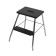 STEP STOOL CHROME/BLACK LM 185