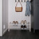 Shoe Rack Wood White Length 470mm LM 390