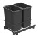 PULL-OUT WASTE SYSTEM ANTHRACITE + 2 BINS LM 62/R