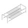 SHOE RACK SILVER WOOD 670 MM LM 391