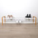 Shoe Rack Wood white/wood length 1070mm LM 393