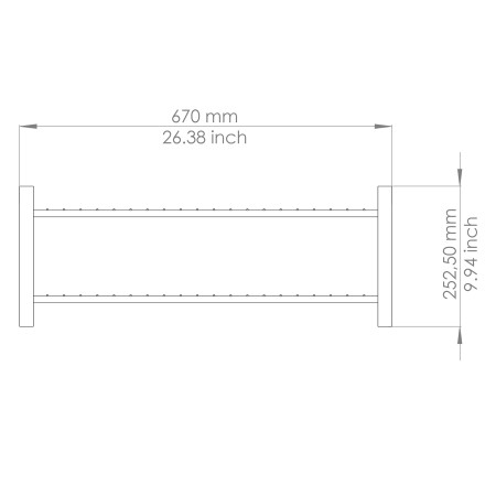 KENKÄTELINE VALKOINEN 670 MM LM 391