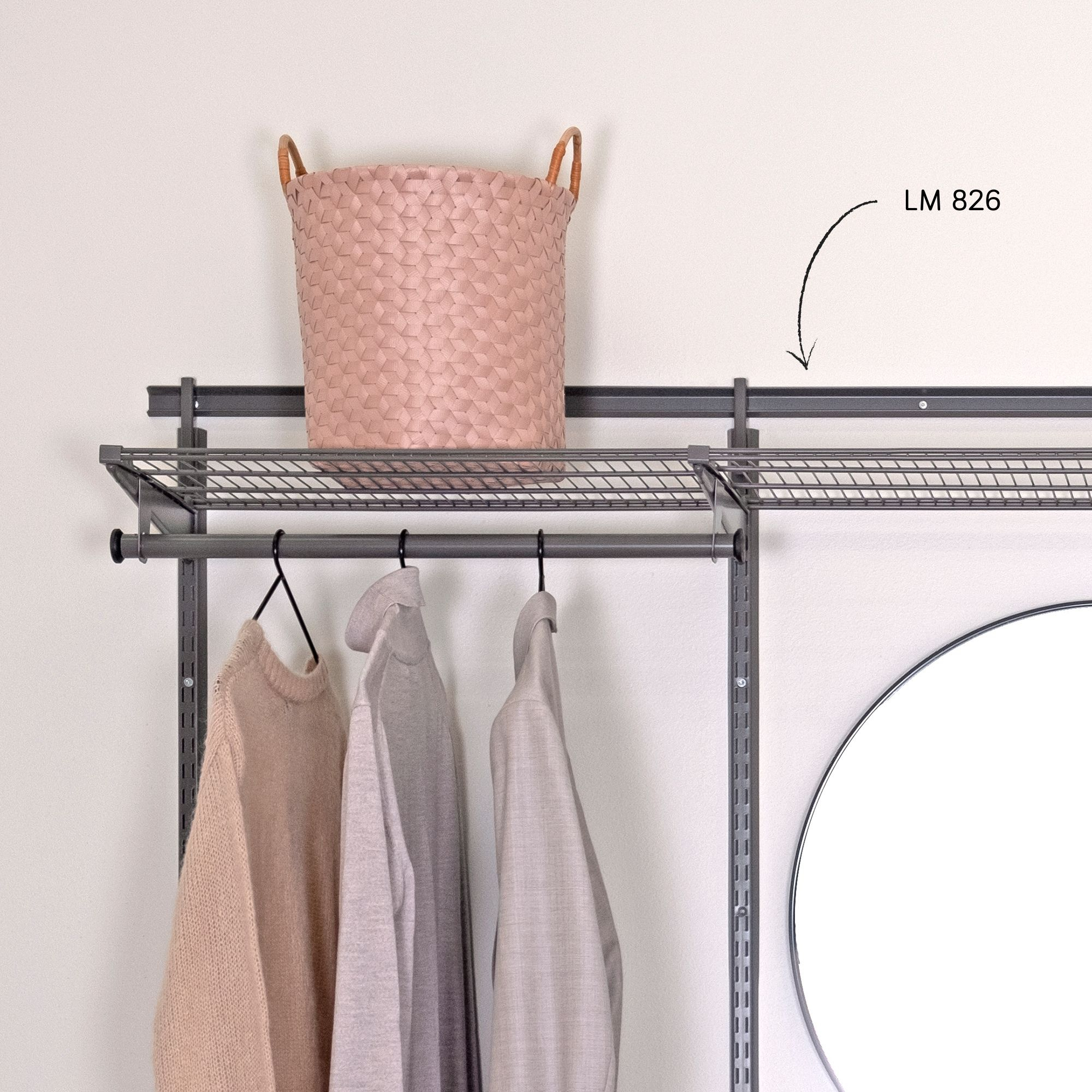 ASENNUSKISKO 900 MM ANTRASIITTI LM 826