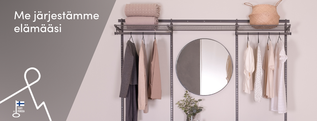 L&M etusivu, säilytysjärjestelmät