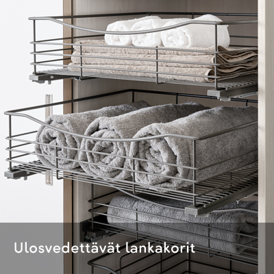 Kaappiin asennettavat lankakorit