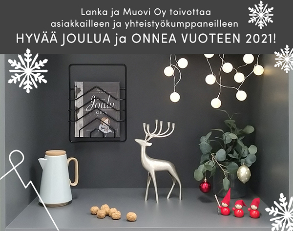 Hyvää joulua toivoo Lanka ja Muovi Oy