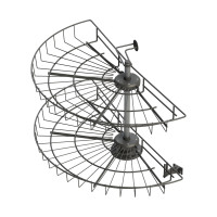 HÖRNKARUSELL 1/2 ANTRACIT 830 MM LM 227