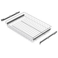 TRÅDBACK MED RULLSKENOR SILVER 737x500x140 (skåp 766-770) LM 616