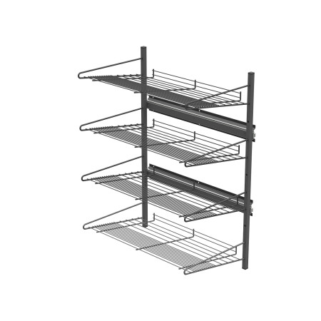 FÖRVARINGSSTÄLL 4 HYLLPLAN ANTHRACITE LM 687