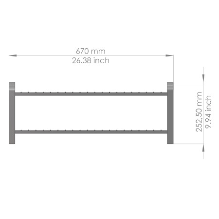 SKOHYLLA SILVER WOOD 670 MM LM 391