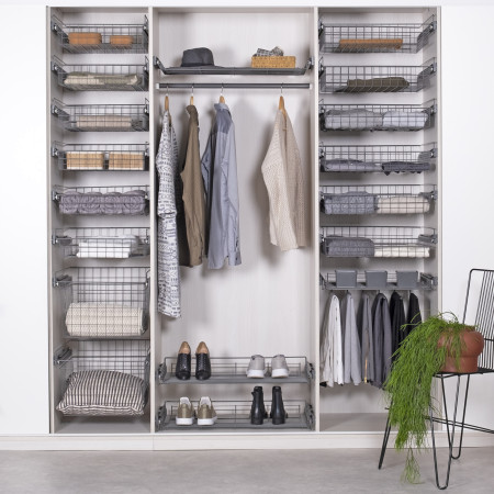 UTDRAGBAR SKOHYLLA ANTRACIT 437x485x80 (skåp 466-470) LM 656