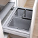 COV UTDRAGBART HYLLPLAN SILVER WITH ROLLER SLIDES (cabinet 366-370) LM 724