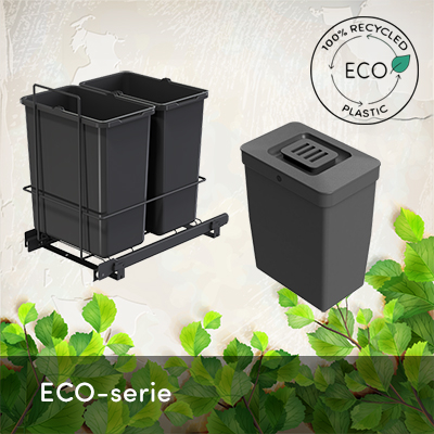 ECO-serie: produkter gjorda av 100% återvunnen plast